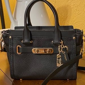 Coach Swagger Nubuck Pebble leather.